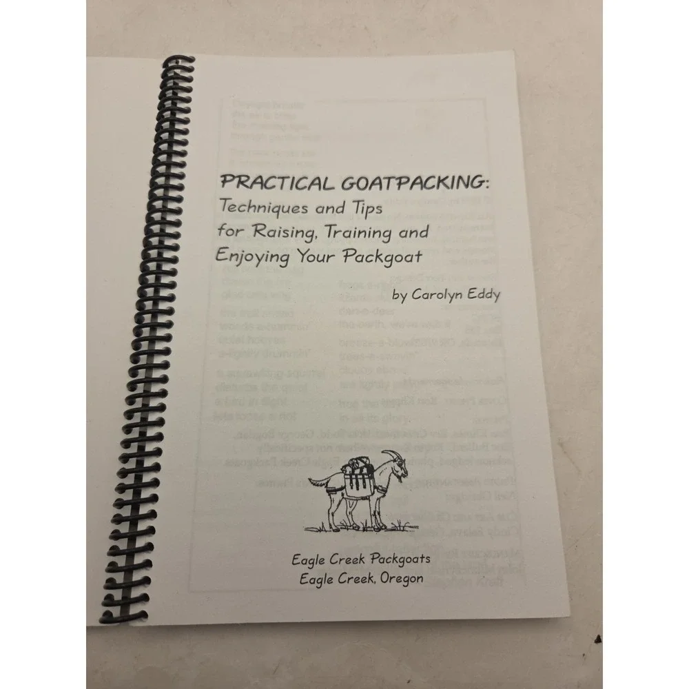 Practical Goatpacking by Carolyn Eddy Spiral Bound Paperback - Very Good